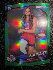 2025 Panini Prizm WNBA KIKI IRIAFEN #149 Rookie RC Variation GREEN Mystics