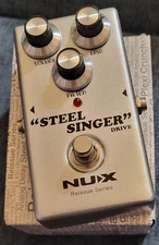 NuX Effects Reissue Series Steel Singer Drive Overdrive Guitar Effects Pedal
