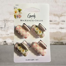 MacKenzie Childs x Goody Mini Claw Clip 4pc Set NWT