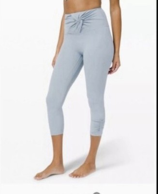 Lululemon Size 2 Align Twist Waist Ruche Bottom Leggings Violet Verbena