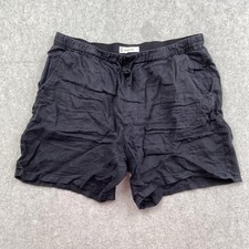 Everlane Shorts Mens L (33x6) Black Linen Eas...