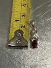 925 Sterling Silver Oval Ruby Pendant — photo 4