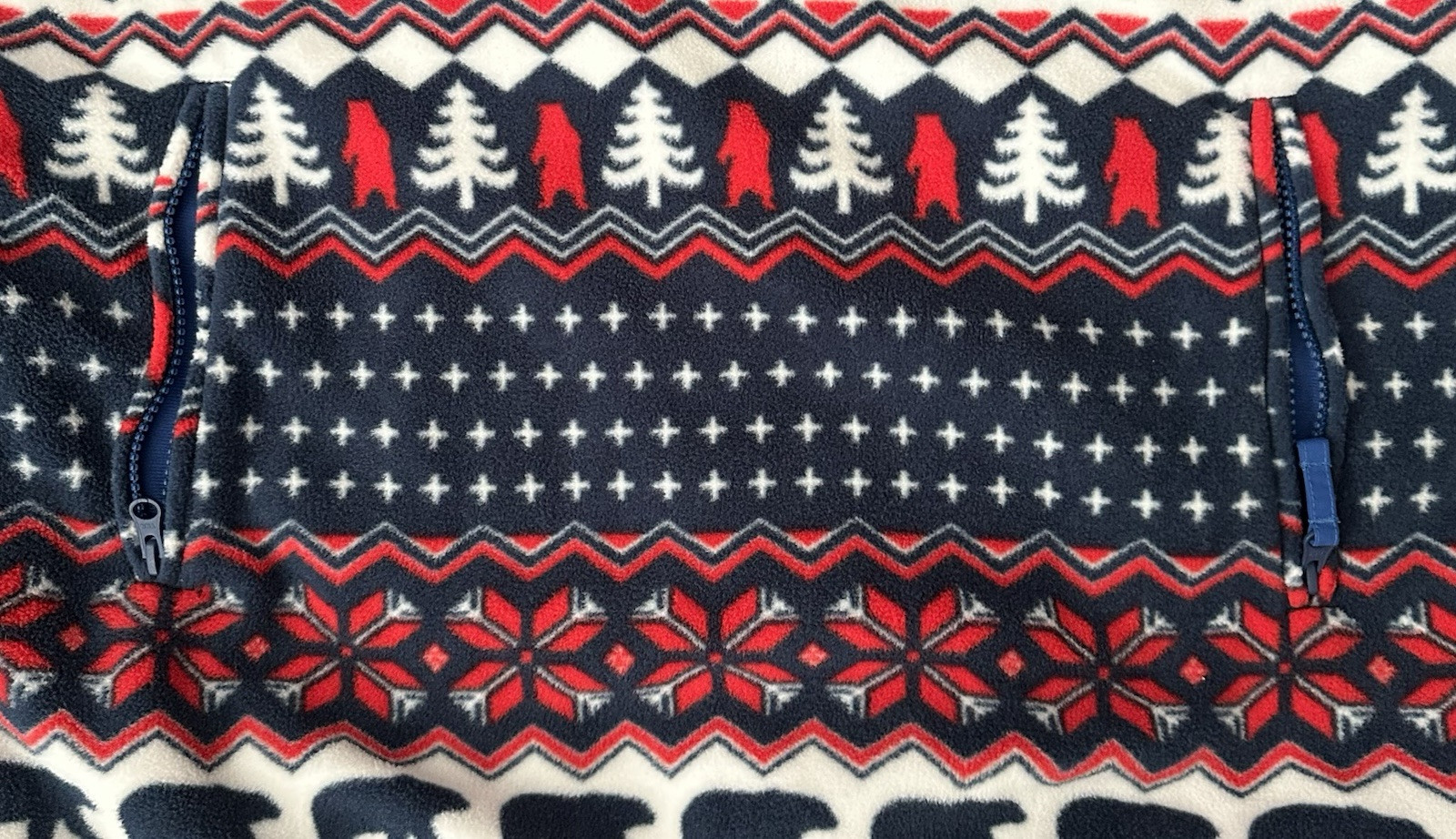 Chubbies Reversible Jacket Pullover Fleece Nordic… - image 3