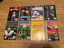 Nintendo 64 N64 lot of 8 authentic video game MANUALS ONLY Lego, Bio, Army Men, 