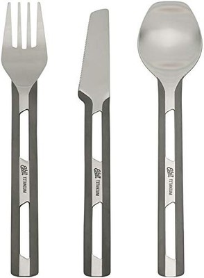 Esbit Outdoor Camping Titanium Cutlery Set (Spoon Knife Fork) ESTC4TI000
