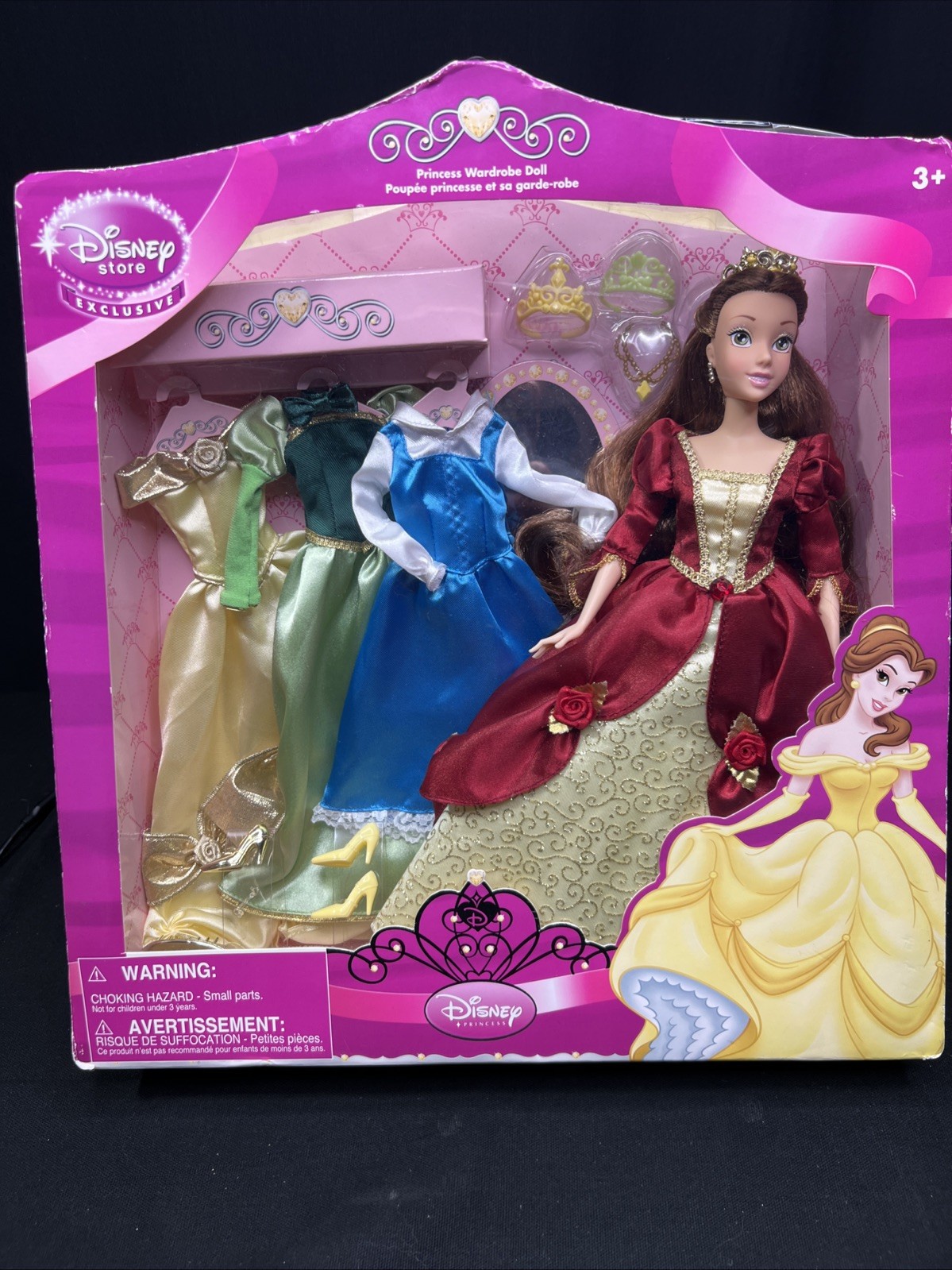 Disney Store Exclusive Belle Princess Wardrobe Doll Set
