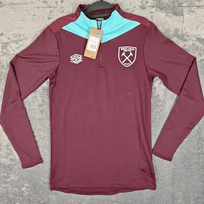 West Ham 2024/2025 Training Mid Layer Top Claret *Neu mit Etikett* Umbro S Small