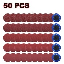 50P 2inch 80Grit Aluminum Oxide Roll Lock Die Grinder Sanding Grinding Disc-  