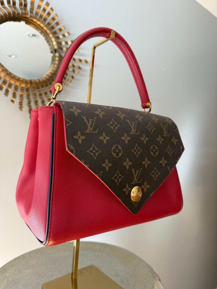 Louis Vuitton - Red Double V Leather Bag | eBay