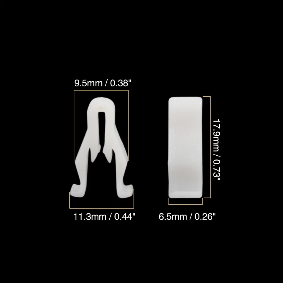 Clip de bisel de interruptor de coche de nailon de plástico blanco 30 piezas para Toyota para Lexus 90467-10203 Foto 2 de 4