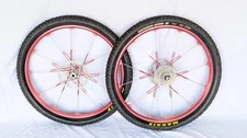 Crank Brothers Cobalt DH Red Wheels Front & Rear Complete Wheelset QR Disc