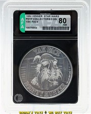 Vintage Kenner Star Wars POTF Collector Coin Yak Face AFA 80 NM  19076659