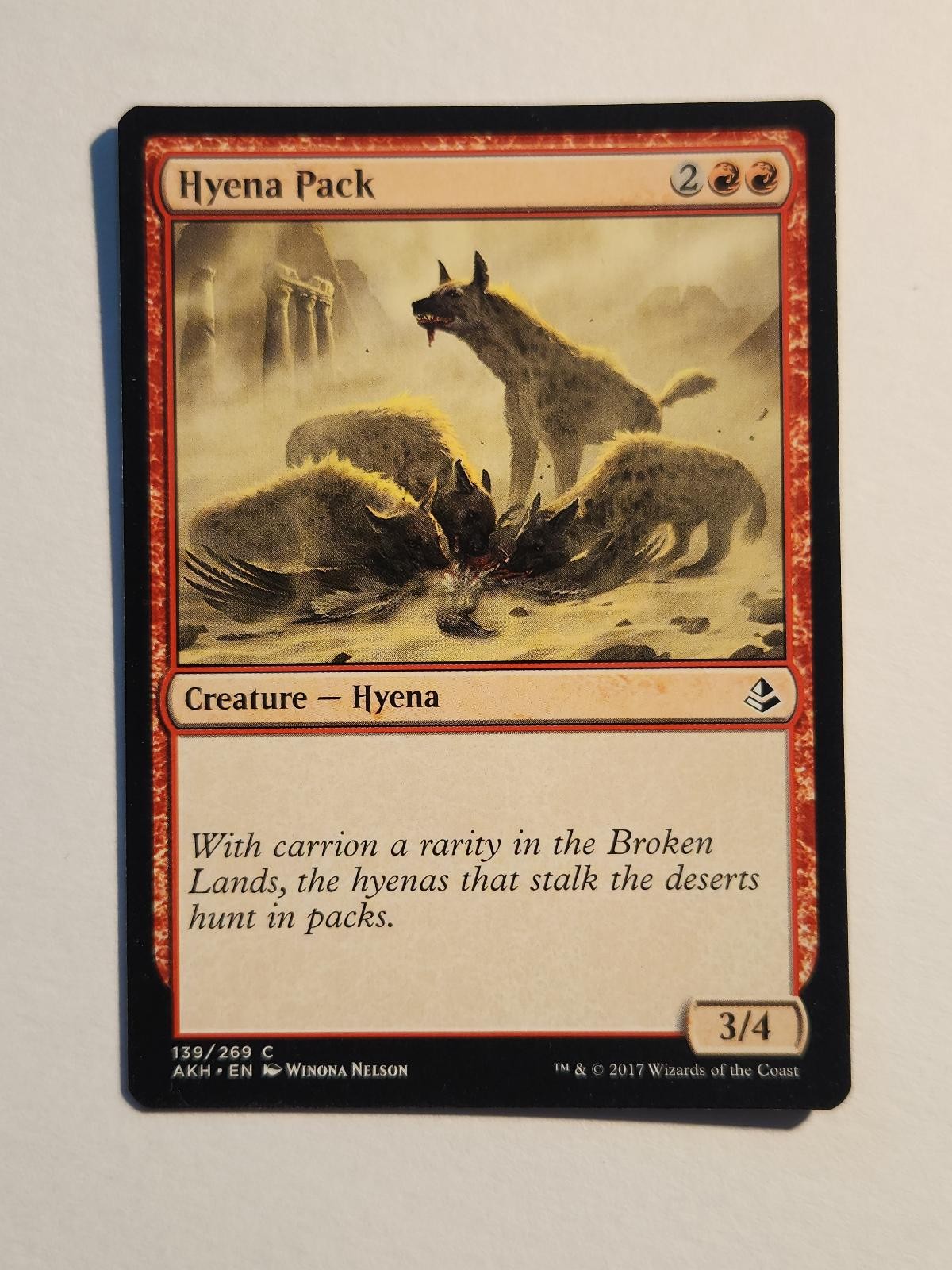 Hyena Pack 139 Amonkhet Magic: The Gathering Common LP