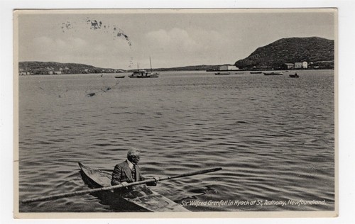ST ANTHONY NEWFOUNDLAND CANADA 1939 REAL PHOTO POST CARD TO THURMONT MD - Picture 2 of 2