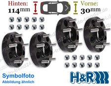 Spurplatten schwarz 30mm, 114mm/Achse u.a.: Porsche 911 Targa 993 Bj. 1995-1997