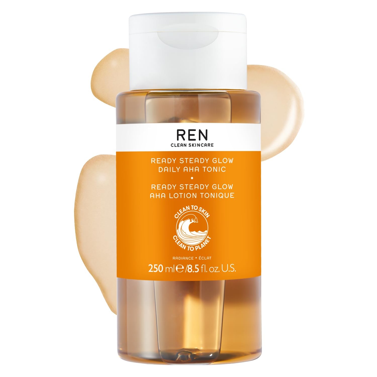 Ren Clean Skincare Ready Steady Glow Daily Aha Tonic Tonic 250Ml - Image 2