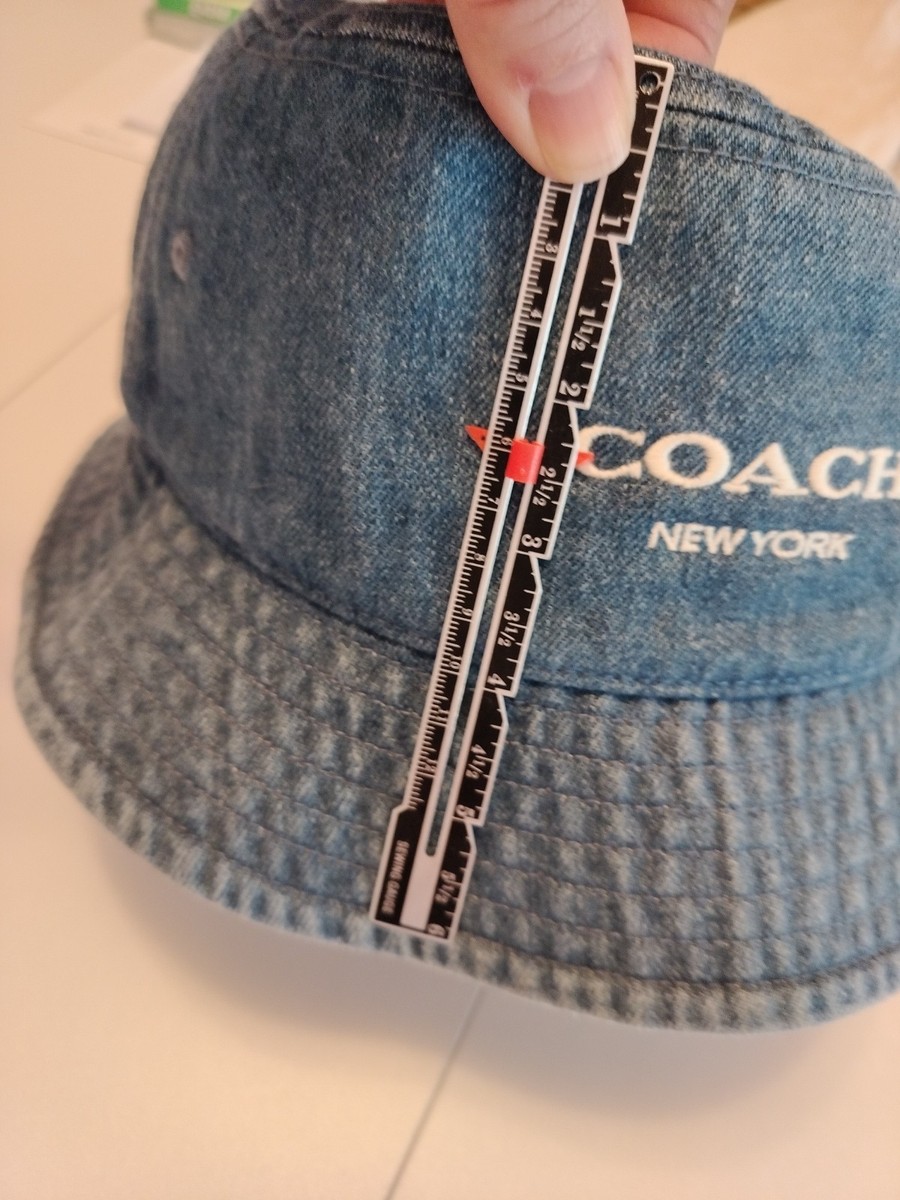 Coach Denim Bucket Hat Unisex Blue Size XS/S | eBay