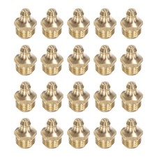 Brass Straight Hydraulic Grease Fitting Accessories M12 x 1.25mm Thread, 20Pcs