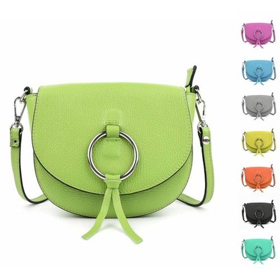 ITALy DAMEN LEDER TASCHE Umhängetasche Schultertasche Cross-Over Bodybag Börse
