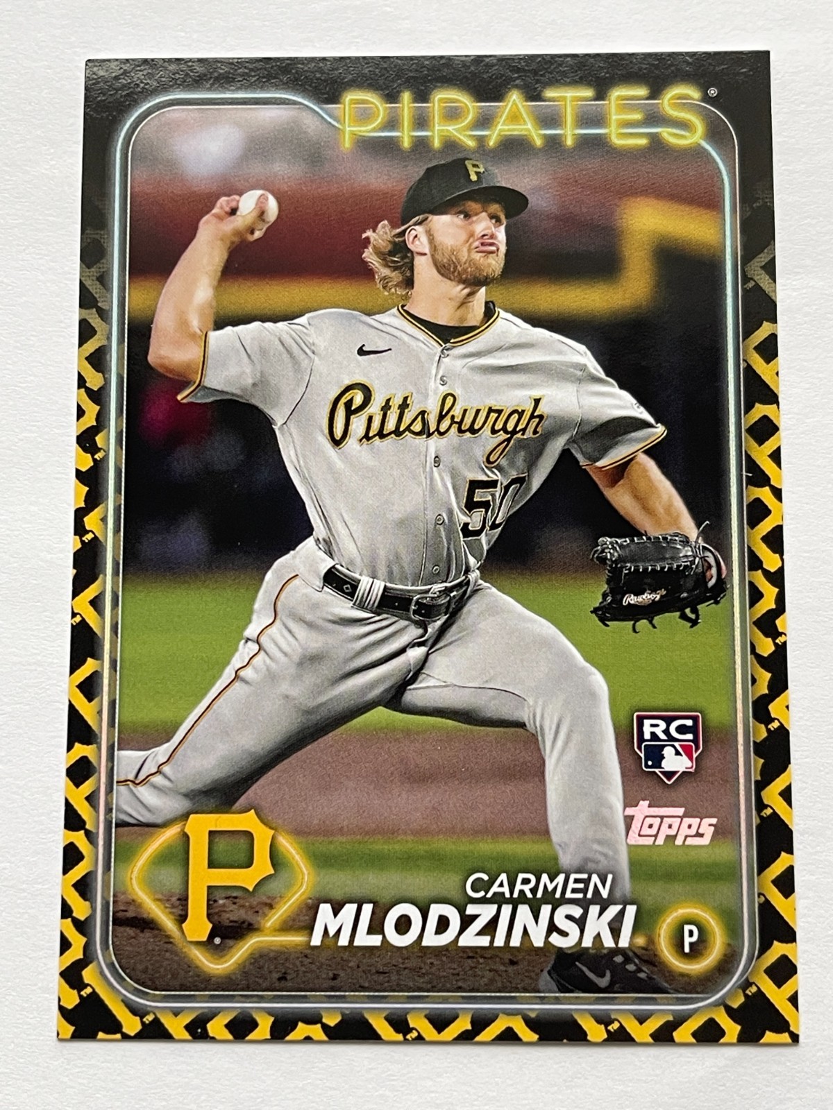 2024 Topps S1 Rookie Team Color Border Parallel SP Carmen Mlodzinski #31 Pirates