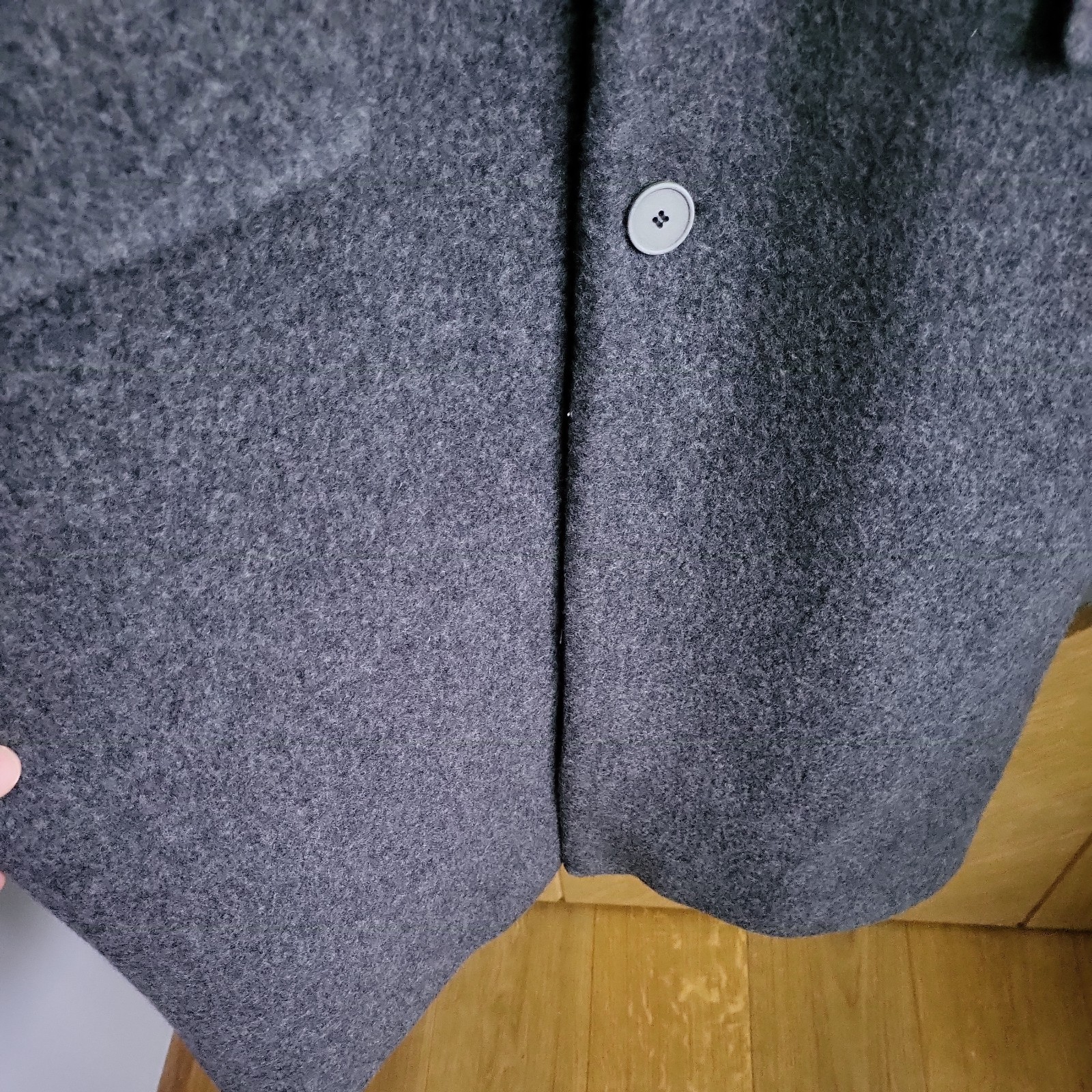 American Vintage Manteau Men's Coat lqrge grey Wool RRP £375 image 7