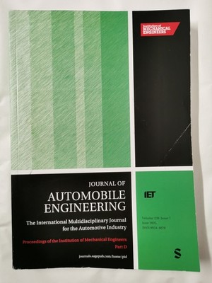 Journal of Automobile Engineering Vol 239 Issue 7 June 2025 ISSN 0954-4070
