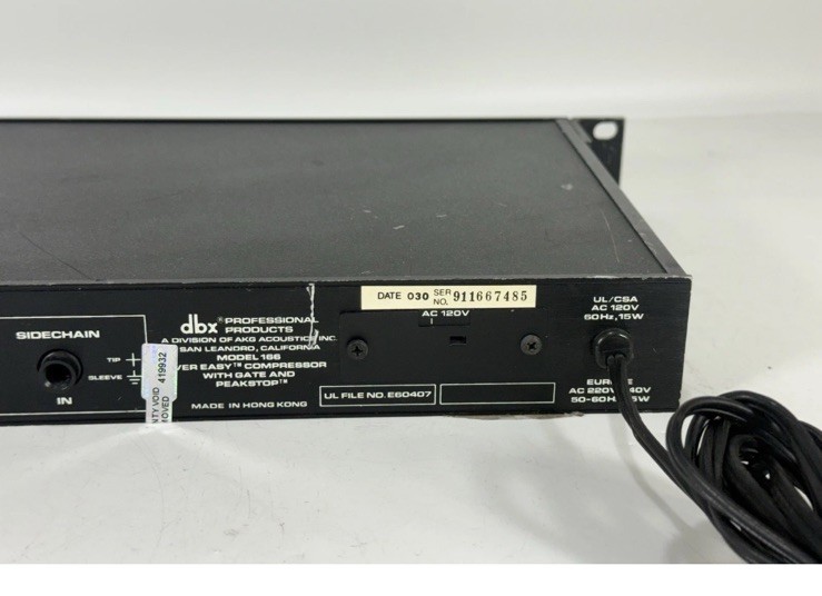 dbx 166Ks ダイナミクスプロセッサー DBX 166 2-Channel Analog Audio Dynamics Processor with Compressor