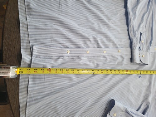Camisa de vestir Polo Ralph Lauren para hombre 4xl 21 34/35 Yarmouth a rayas ajuste de pony #1 - Imagen 7 de 9