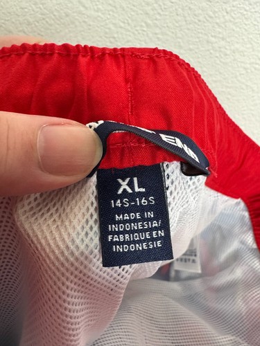 Costume da bagno Lands End ragazzo XL cargo tasca blu navy profondo multi squali nuovo senza etichette - Foto 8 di 12