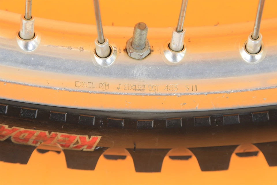 05-10 2009 TE450 TE 450 OEM Buje de rueda delantera Neumático Excel Conjunto de llanta Foto 4 de 4