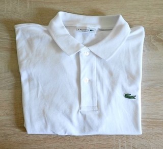Lacoste Polo Shirt Classic Fit weiß Gr.M top Zustand