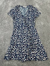 Madewell Dress Womens 0 Blue Pink Floral Blouson