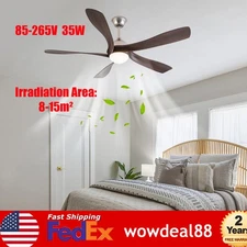 52 Inch Ceiling Fan with Light & Remote 6-Speed Modern Ceiling Fan for Indoor