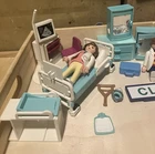Vintage Playmobil Hospital Patient System X Clinic Doctor Nurse 3980