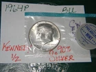 1964-P Kennedy Half Dollar (in mint cello) - Gem BU -- 90% Silver