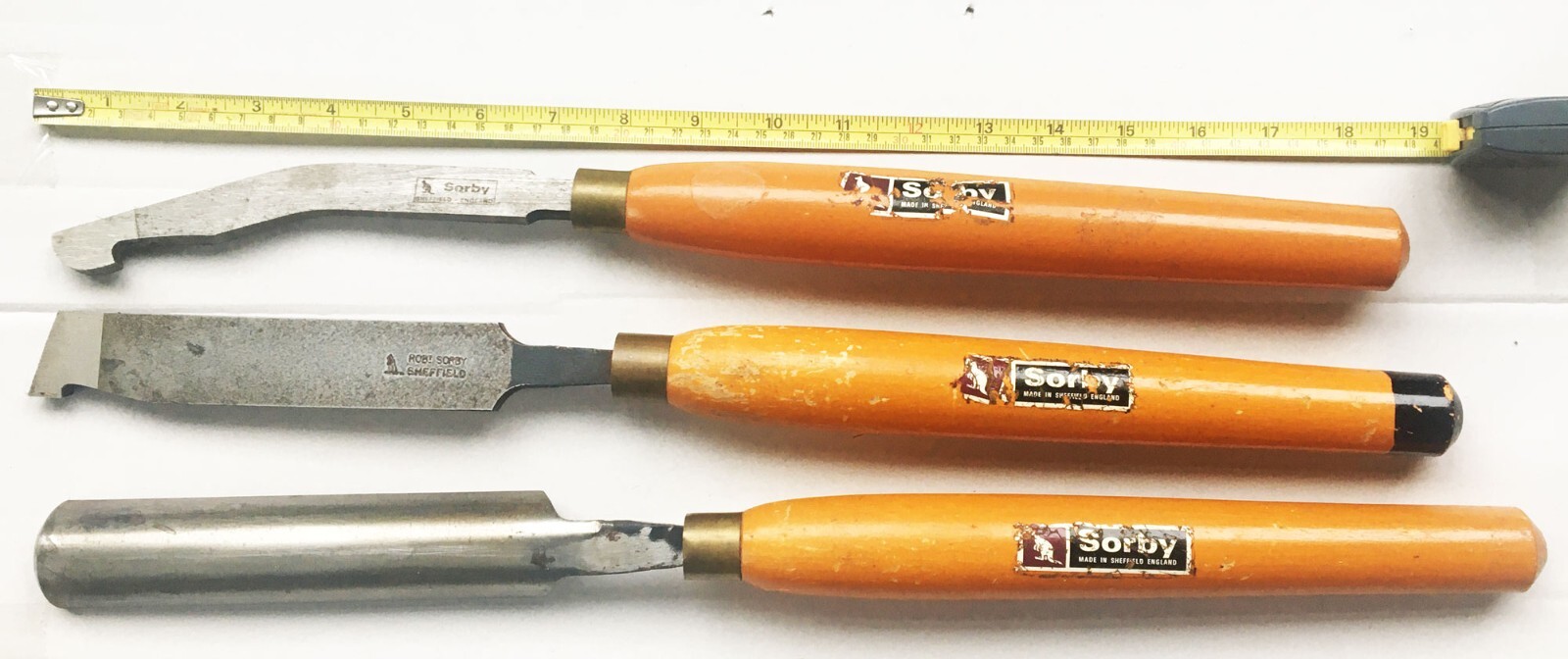 3 Robert Sorby Woodturning chisels eBay