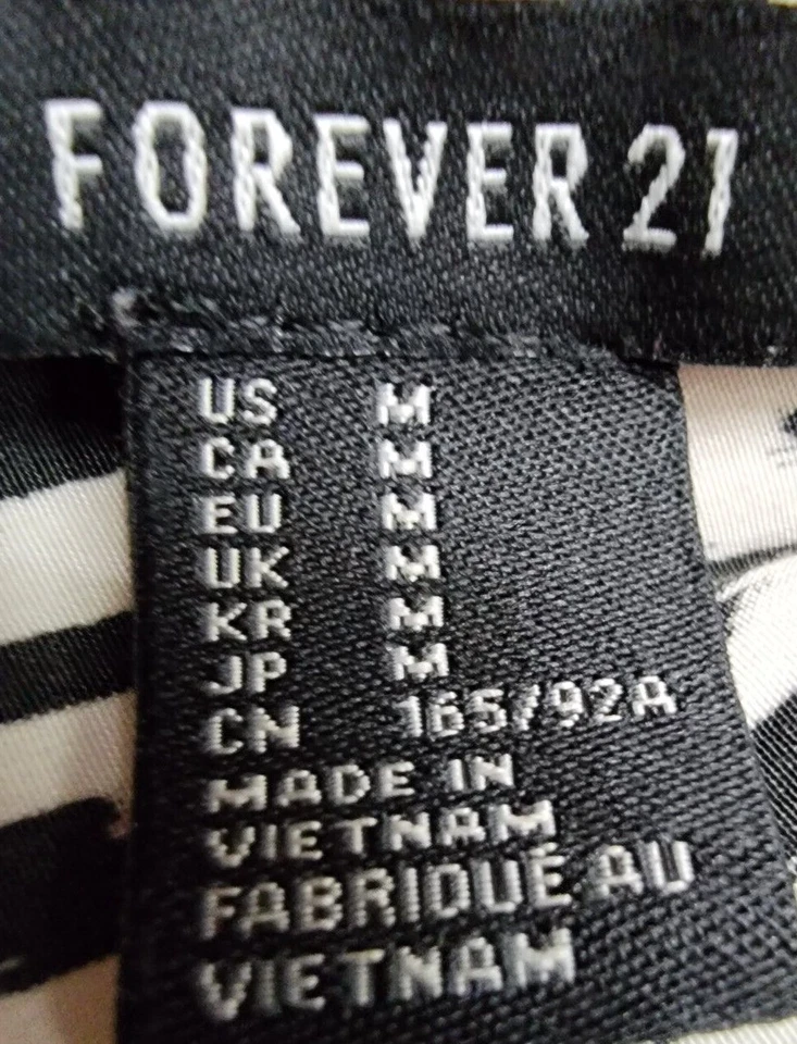 Mono mameluco Forever 21 para mujer talla M mediano negro blanco Foto 2 de 4