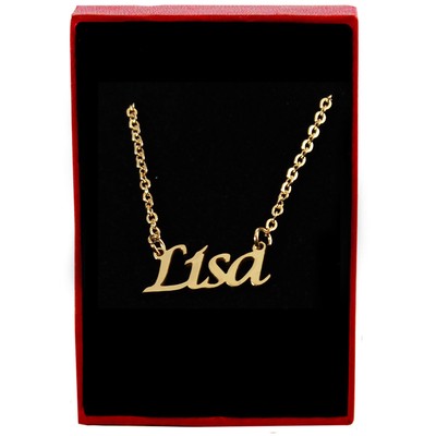 Lisa - Gold Name Necklace 