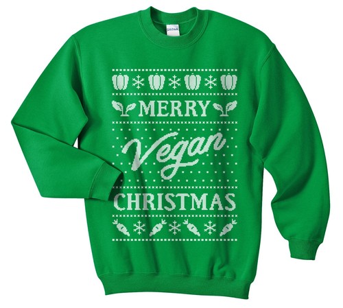 Merry Vegan Christmas Sweater Jumper 