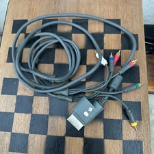 Microsoft Xbox 360 Audio Video AV AND Component HD Cable Cords! ~ Free Shipping