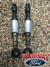 F-150 Super Duty OEM Genuine Ford VCT Solenoids & Seals PAIR Late 5.4L & 4.6L