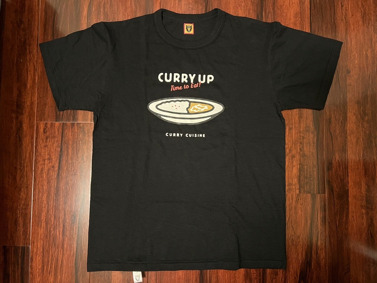 Human Made Nigo Curry Up Black T-Shirt Made in Japan (Xlarge