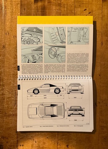 Ferrari 348 Spider | Owners Manual | (839/94) | U.S. Models '95 | Original - Picture 4 of 12