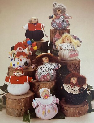 Sewing Pattern 8 (Eight) - 5'' High Roly-Poly People with Potpourri