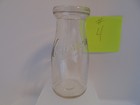 Vintage Kennedy Brand Madison WI Clear Half Pint Glass Milk Bottle 5.50" Tall — photo 1