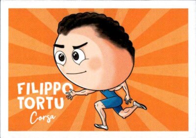 Esselunga Super Champs Tokyo 2020 No.14Filippo Tortu Figure (Cartoon)