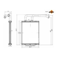 NRF 54432 WäRmetauscher Heizung HeizungsküHler Innenraumheizung Fahrzeugheizung