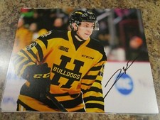 JAN MYSAK SIGNED 8X10 MATTE PHOTO HAMILTON BULLDOGS (A) MONTREAL CANADIENS