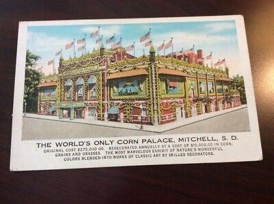 1930 CORN PALACE Mitchell, South Dakota Postcard   No Postmark