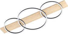 Eglo 99468 LED Boyal 3 Kreise Deckenleuchte helles Holz vintage EEK:E (Spek A-G)